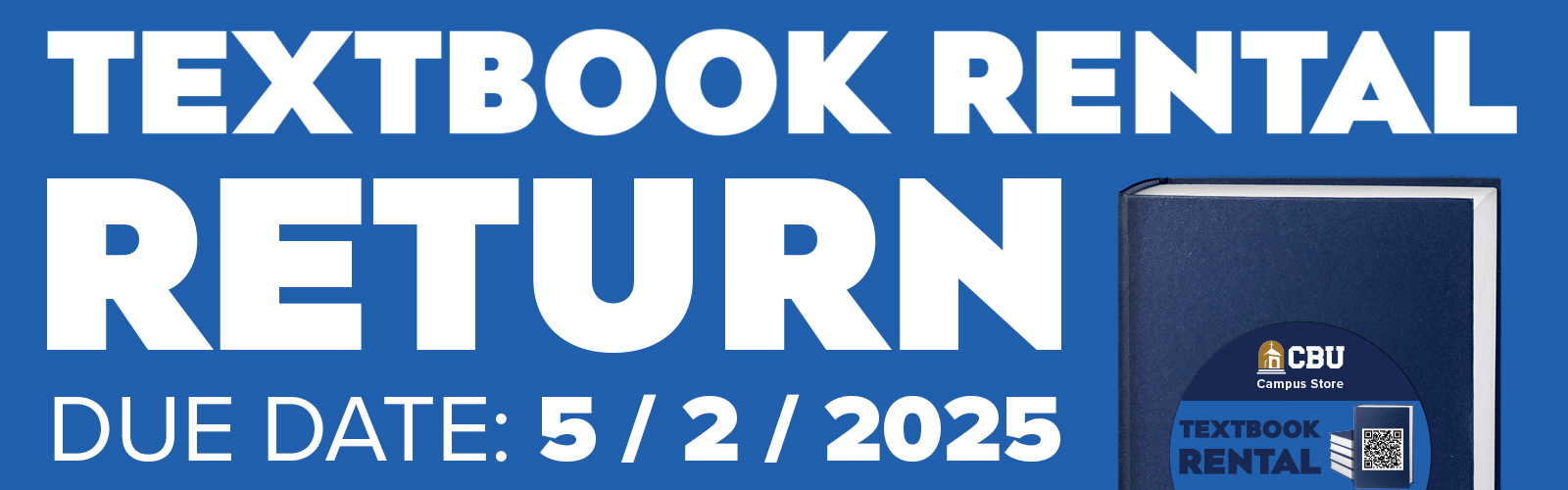 Textbook Rental Due Date Banner Image
