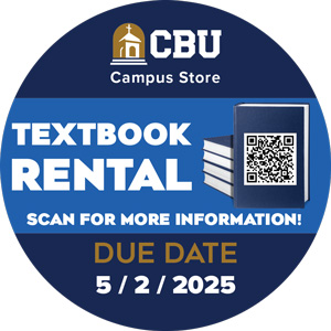CBU Textbook Rental Sticker